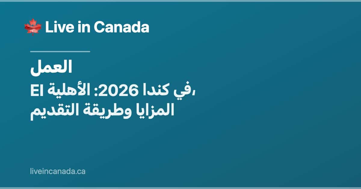 EI في كندا 2026: الأهلية، المزايا وطريقة التقديم