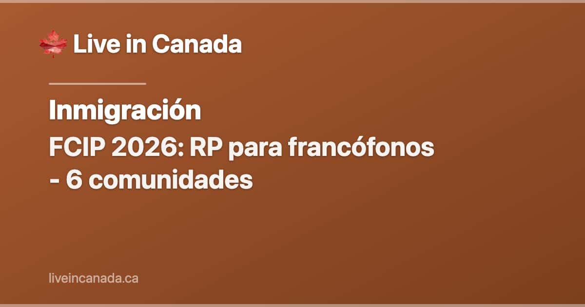 FCIP 2026: RP para francófonos - 6 comunidades