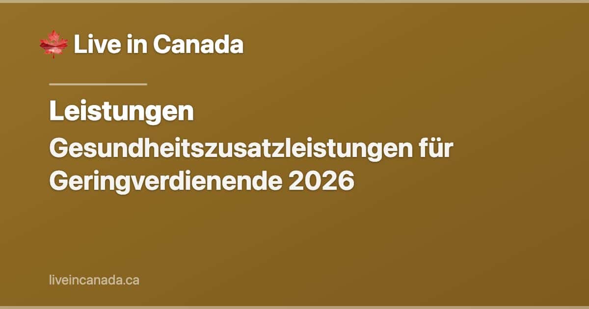 Gesundheitszusatzleistungen für Geringverdienende 2026