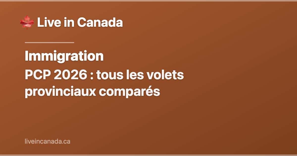 PCP 2026 : tous les volets provinciaux comparés