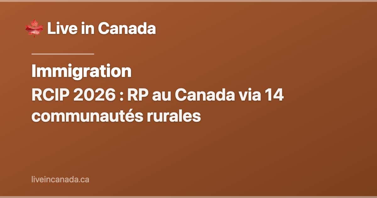 RCIP 2026 : RP au Canada via 14 communautés rurales